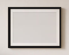 
Charger l'image dans la galerie, Empty matching frame, black, with mount