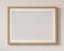 
Charger l'image dans la galerie, Empty matching frame, natural wood, with mount