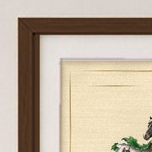 
Charger l'image dans la galerie, Brown frame corner detail with conservation mount (illustrative mockup)