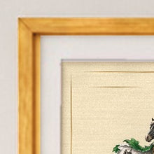 
Charger l'image dans la galerie, Antique Gold frame corner detail with conservation mount (illustrative mockup)