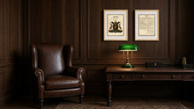 
Charger l'image dans la galerie, Executive Framed Surname Coat of Arms Print with Extended Family History
