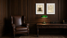 
Charger l'image dans la galerie, Executive Framed Surname Coat of Arms Print with Extended Family History