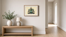 
Carica l'immagine nel visualizzatore di Gallery, Coat of Arms Only framed, natural, A4 (illustrative)