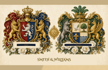
Load image into Gallery viewer, Anniversary Dual sample page 1 — Smith &amp; Williams united arms — Herald Lab