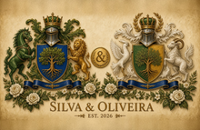 
Load image into Gallery viewer, Anniversary Dual sample page 1 — Silva &amp; Oliveira united arms — silva oliveira arms — Herald Lab