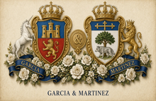 
Load image into Gallery viewer, Anniversary Dual sample page 1 — García &amp; Martínez united arms — garcia martinez arms — Herald Lab