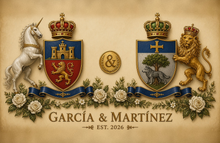 
Load image into Gallery viewer, Anniversary Dual sample page 1 — García &amp; Martínez united arms — garcia martinez arms — Herald Lab