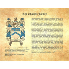 Load image into Gallery viewer, Origin of your Last Name - Heraldic Document