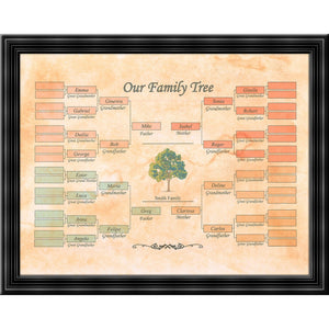 Family Tree editable template - Instant download